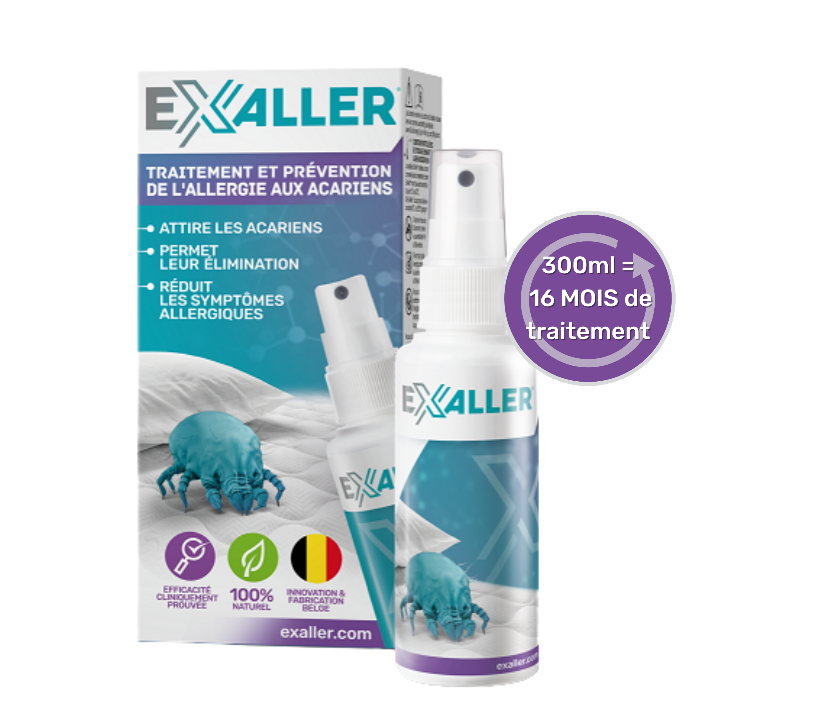 Exaller Spray Anti acarien 300ml